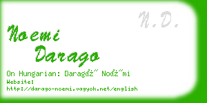 noemi darago business card